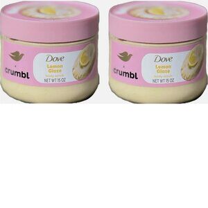 Dove Body Scrub Lemon Glaze 15oz EACH 2PK